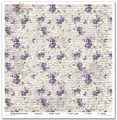 Zestaw papierów do scrapbookingu 30x30 - Itd Collection - Flower Post Violet