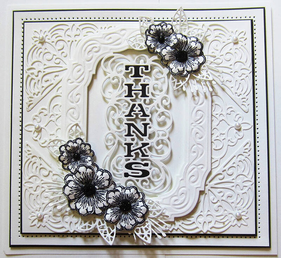 Wykrojnik - Creative Expressions - Thanks CED5408 napis ozdobny ramka