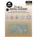 Zawieszki metalowe - Metal Charms - snowflakes - śnieżynki - Studio Light 