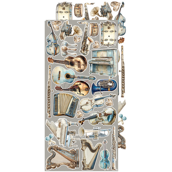 Zestaw dodatków do scrapbookingu - Craft o'clock - Melody of My Soul - MIX