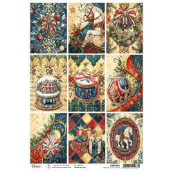 Papier ryżowy do decoupage A4 - Ciao Bella - Toy Shop Precious Litle Things