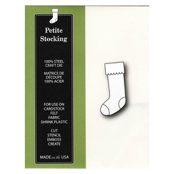 Wykrojnik - Poppystamps - Petite Stocking 1071 skarpeta skarpetka bożonarodzeniowa