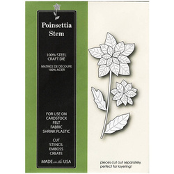 Wykrojnik - Poppystamps - Poinsettia Stem 1336