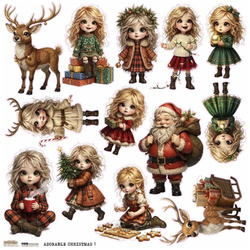 Naklejki papierowe - ScrapLove - Adorable Christmas 1