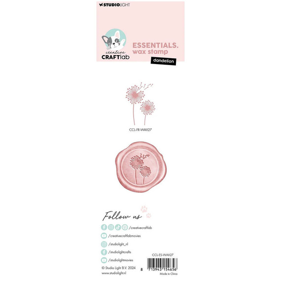 Stempel do wosku Wax stamp - Studio Light - Dandelion dmuchawce