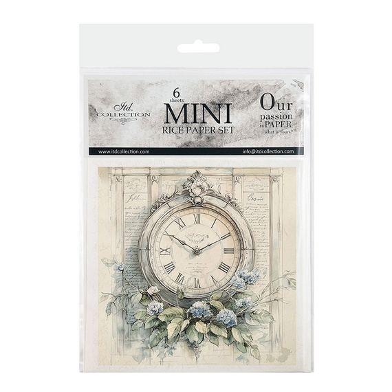 Zestaw papierów ryżowych - zegary - RSM167 - Itd Collection