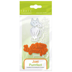 Wykrojnik + stempel - Tonic - Just Purrrfect / kot