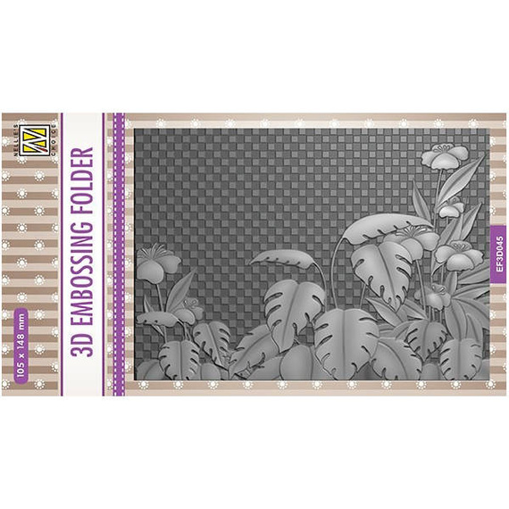Folder do embossingu - Nellie's Choice - Liście tropikalne