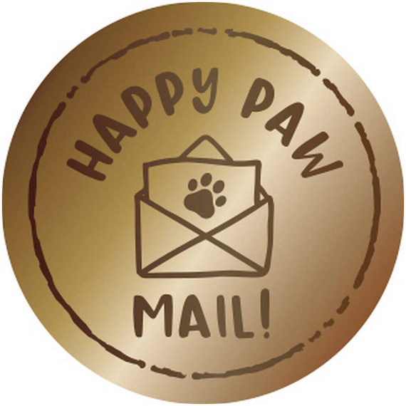Wax stamp - Studio Light - Stempel do wosku - Happy paw mail