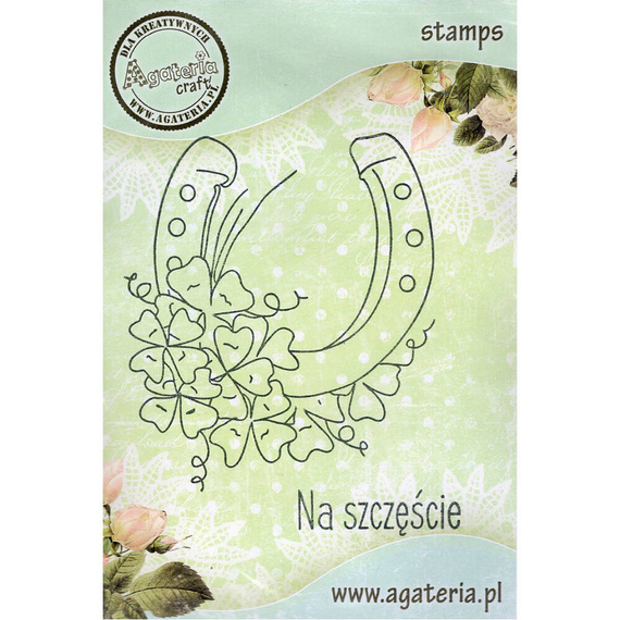 Stempel - Podkowa + Na szczęście - Agateria