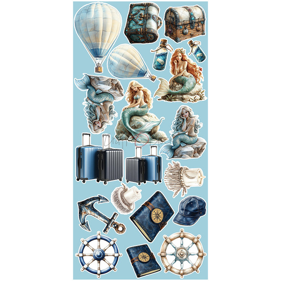 Zestaw dodatków do scrapbookingu - Craft o'clock - Emerald Tales - Flowers