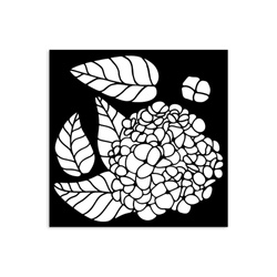 Szablon mix media 3D 12x12cm - Quiet Days Hortensja - Stamperia