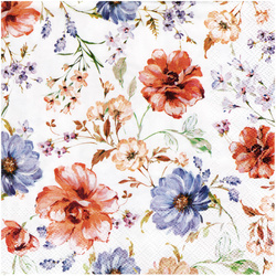 Serwetka do decoupage 33x33cm - Francesca kwiaty