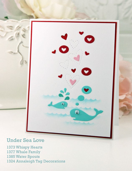 Wykrojnik - Poppystamps - Water Spouts 1385