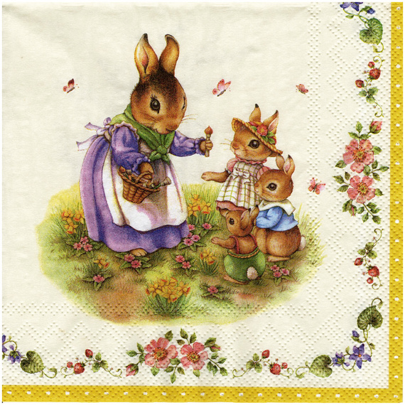Serwetka do decoupage 33x33cm - Spring Fantasy Easter