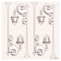 Tekturka Latarenka 01 zestaw mały - Park Avenue lantern 01 set SC