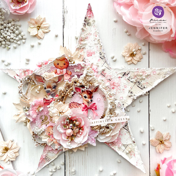 Zestaw papierów do scrapbookingu 30x30 - Prima - 25 & Peppermint