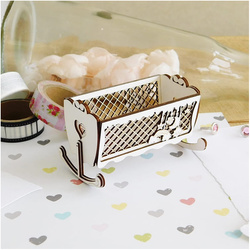 Tekturka kołyska 3d do boxa 10x10x10 - Kreatywna Pracownia