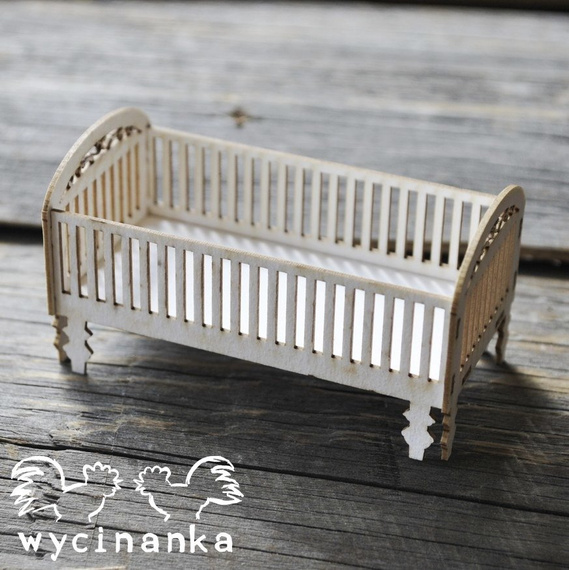 Łóżeczko 3D - Wycinanka
