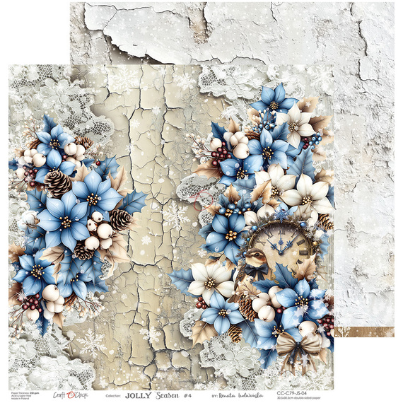 Zestaw papierów do scrapbookingu 30x30 - Craft o'clock - Jolly Season