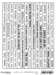 Napisy angielskie tekturki - Craft o'clock - szkoła