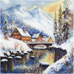 Serwetka do decoupage 33x33cm - Winter Wonderland