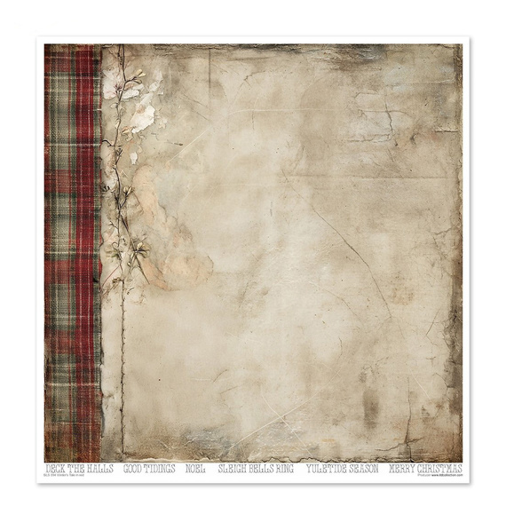 Zestaw papierów do scrapbookingu 30x30 - Winter's Tale in red