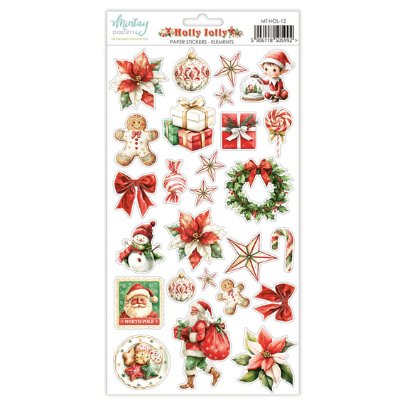Naklejki - Mintay - Holly Jolly - Elementy