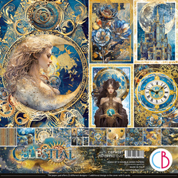 Zestaw papierów do scrapbookingu 30x30cm - Ciao Bella - Celestial