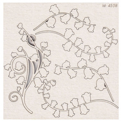 Tekturka - Lilly of the valley - flowers - kwiaty SC