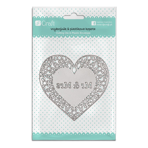 Wykrojnik - DPCraft - Serce ażurowe MR&MRS