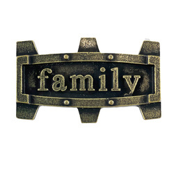Ozdoba metalowa galwanizowana - Ramka Family