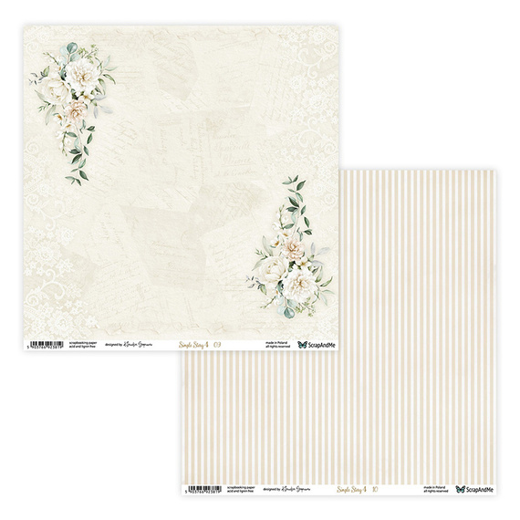 Papier do scrapbookingu 30x30 - ScrapAndMe - Simple Story 4 09/10