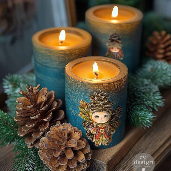 Foremka silikonowa - Prima - Pinecone dolls ludziki z szyszek