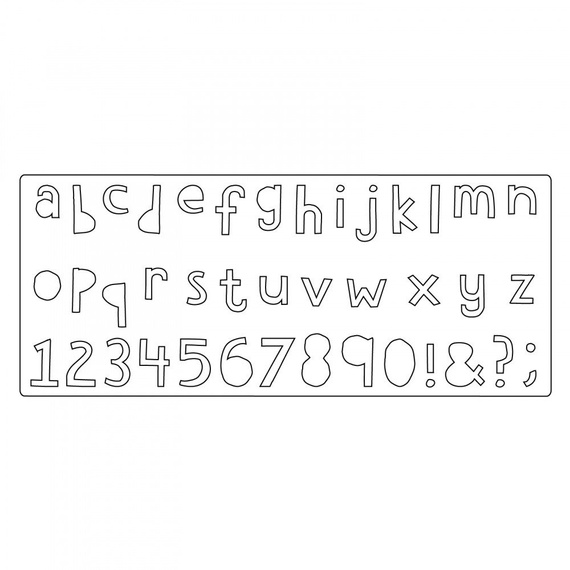 Wykrojnik Sizzix Bigz XL - Cutout Lower / alfabet