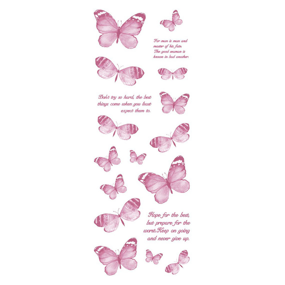 Naklejki foliowe - Różowe motyle