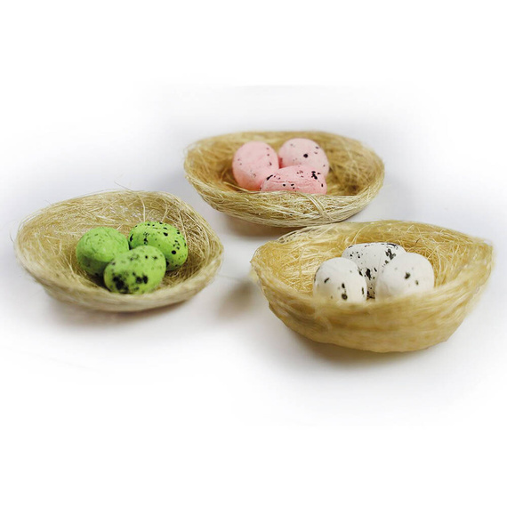 Jajka styropianowe w gniazdkach 7,5cm - 3szt