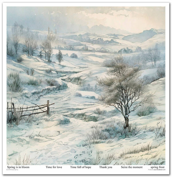 Zestaw papierów do scrapbookingu 30x30 - Itd Collection - Early Spring