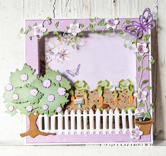 Wykrojnik - Marianne Design - Garden soil - ziemia, ogród, grządki