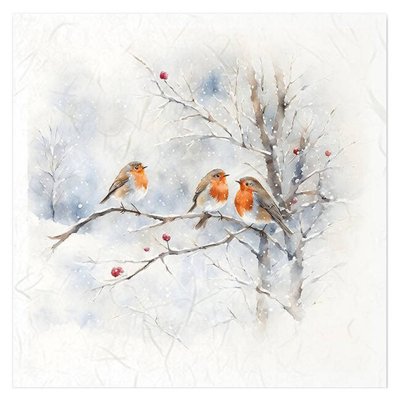 Zestaw papierów ryżowych - ptaszki na gałązce - RSM150 - Itd Collection