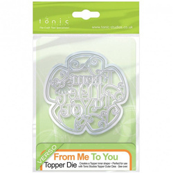 Wykrojnik - Tonic Studios - From Me To You  napis ramka