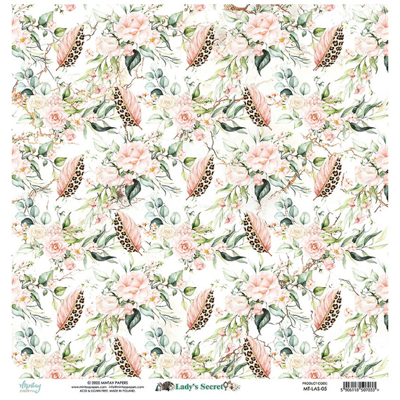 Papier do scrapbookingu 30x30 - Mintay - Lady's Secret 05