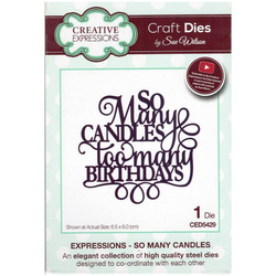 Wykrojnik - Creative Expressions - So Many Candles