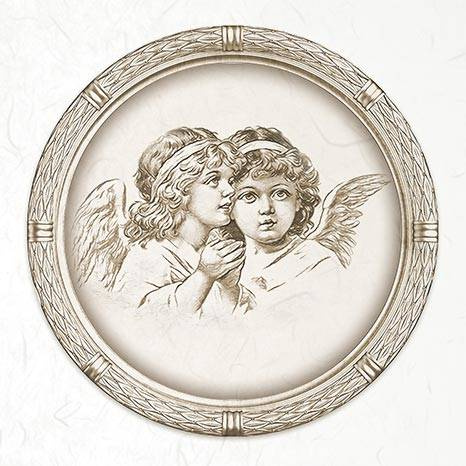 Zestaw papierów ryżowych - ITD RSM059 anioły vintage