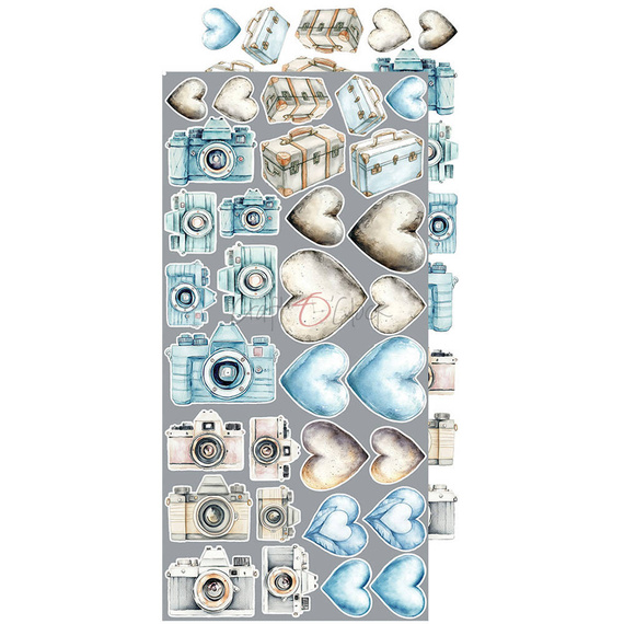 Something Blue - Craft o'clock - zestaw dodatków do scrapbookingu - Something