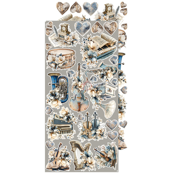 Zestaw dodatków do scrapbookingu - Craft o'clock - Melody of My Soul - MIX