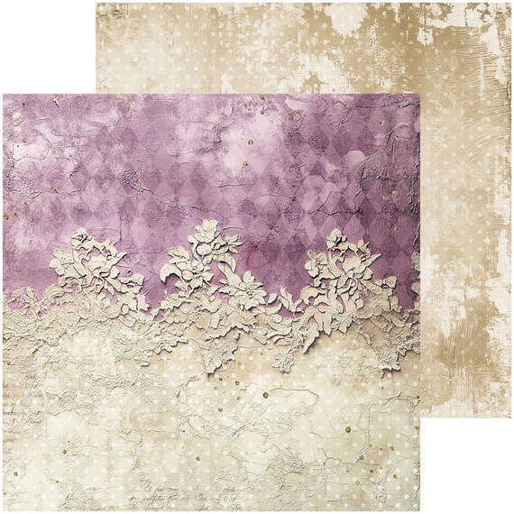 Zestaw papierów do scrapbookingu 20x20 - Craft o'clock - Plum & Caramel - BASIC