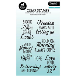 Stempel przezroczysty - Studio Light - Quotes, Hope