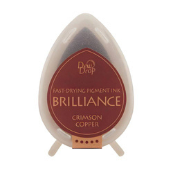 Szybkoschnący tusz pigmentowy Brilliance Drop - Crimson Copper - Tsukineko