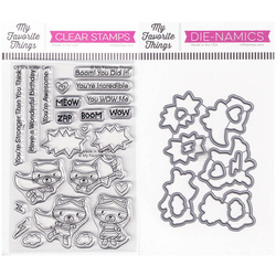 Wykrojnik + stempel - My Favorite Things - Super Cat
